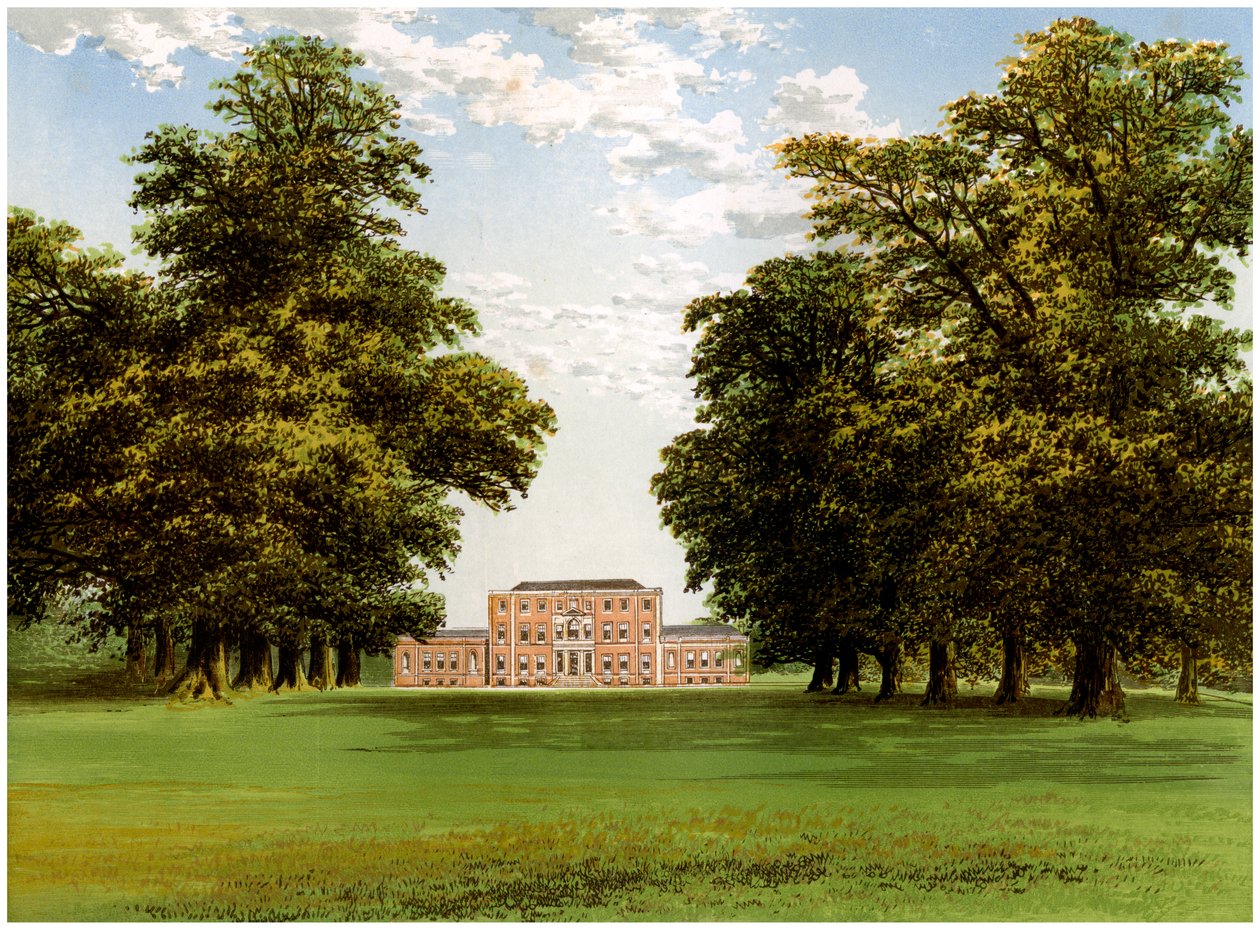 Aldby Park, Yorkshire, huis van de familie Darley, ca. 1880 door Unbekannt