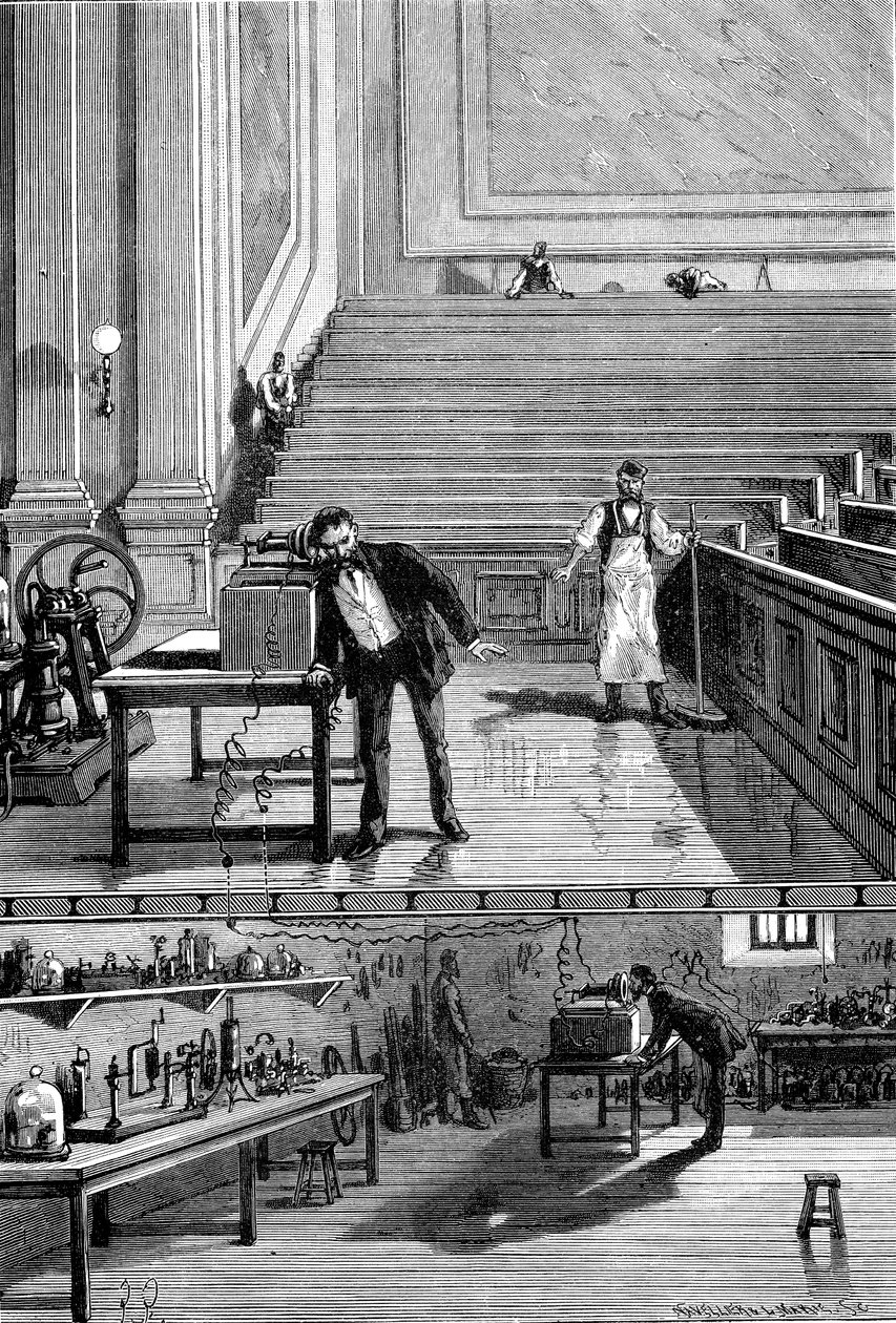 Alexander Graham Bell 1847-1922, Schots-Amerikaanse uitvinder, 1883 door Unbekannt