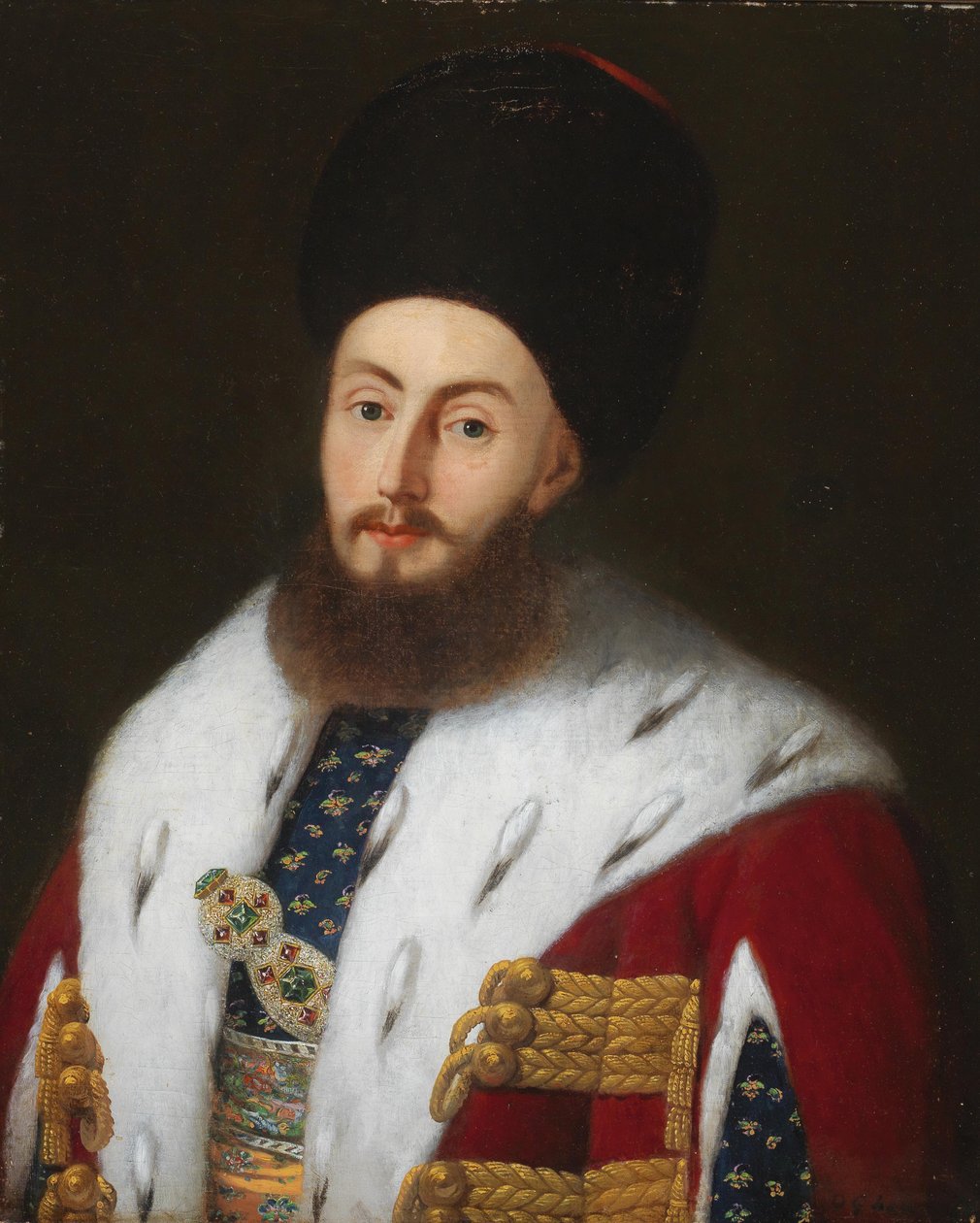 Alexander II Mavrocordatos Firaris 1754-1819, Prins van Moldavië, ca. 1800 door Unbekannt