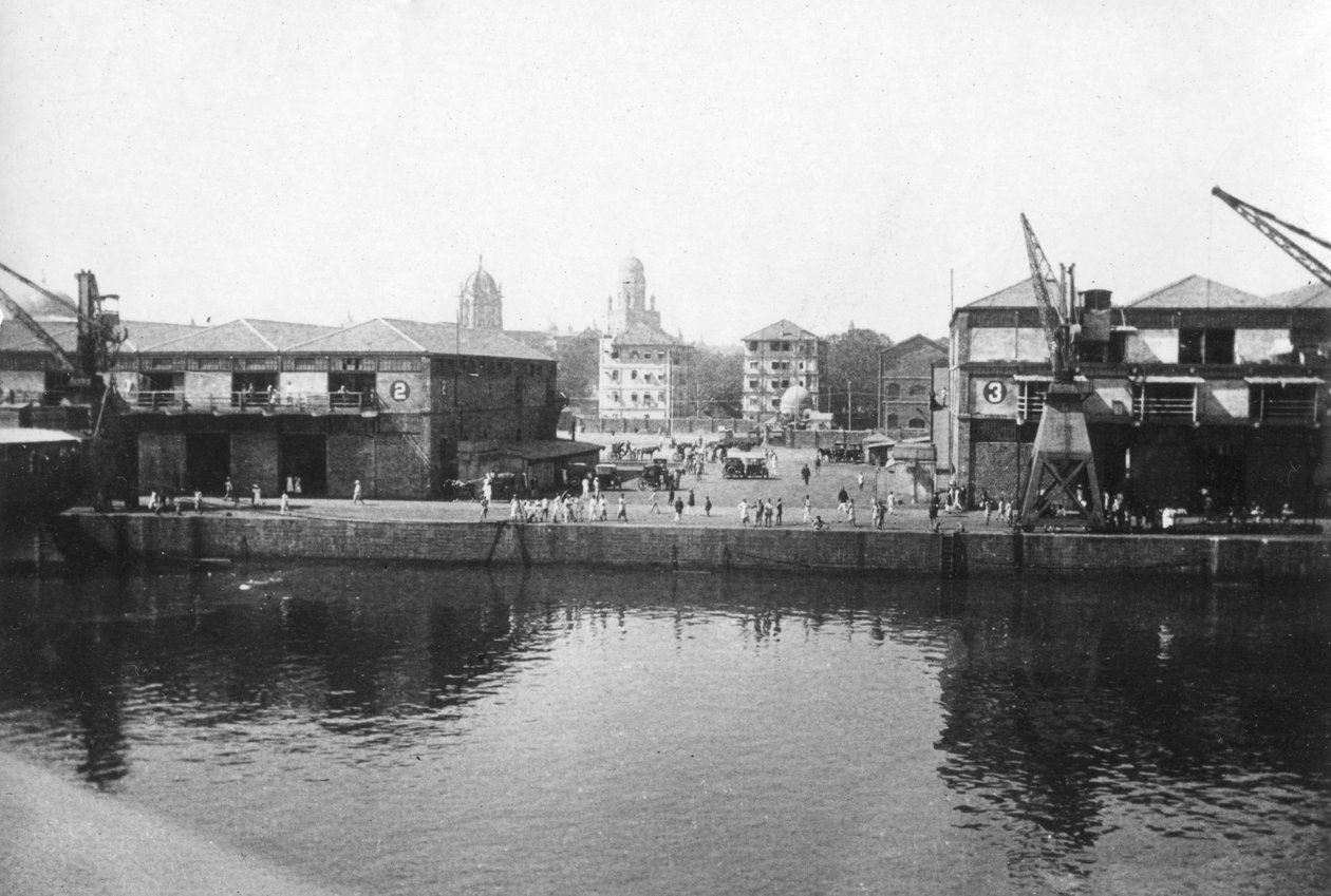 Alexandra Dock, Bombay, India, 1917 door Unbekannt