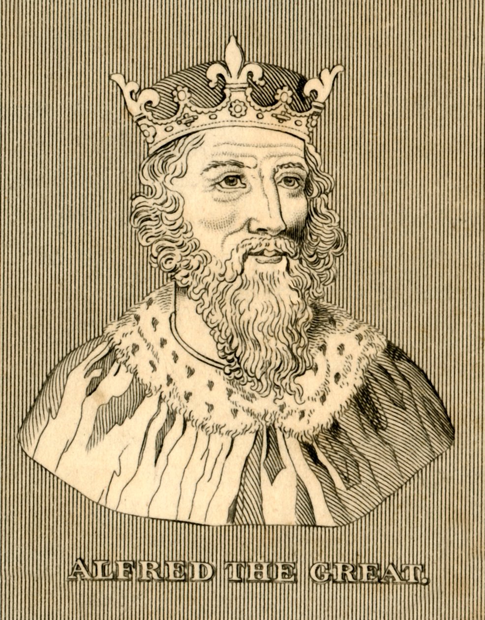 Alfred de Grote, c847-899, 1830 door Unbekannt