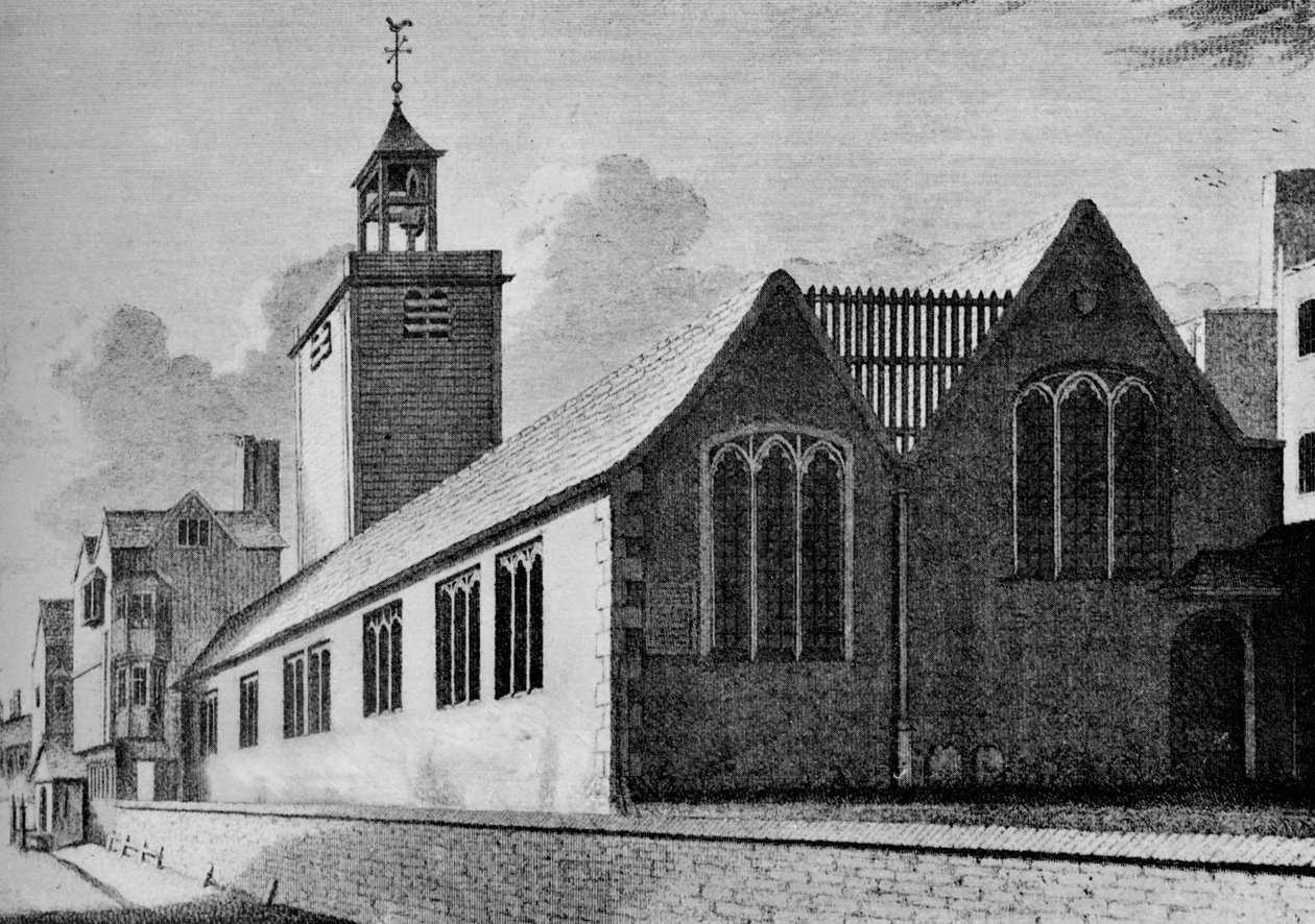 All Hallows Kerk, London Wall, City of London, ca. 1901-1906 door Unbekannt