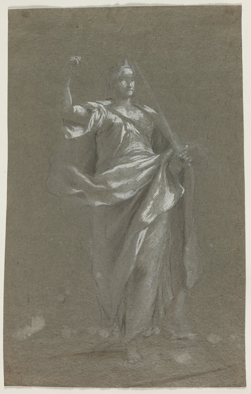 Allegorische Figuur recto en verso, 1800s door Unbekannt