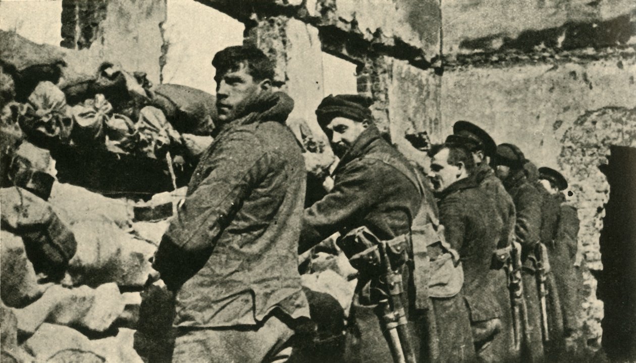 Geallieerde soldaten in Vlaanderen, Eerste Wereldoorlog, 1915 door Unbekannt