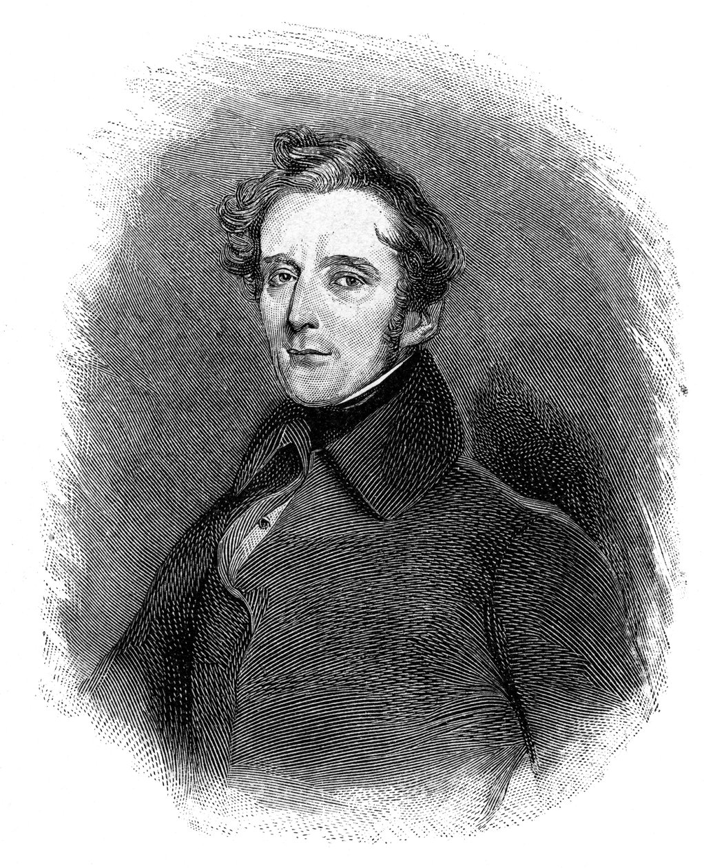 Alphonse de Lamartine 1790-1869, Franse schrijver, dichter en politicus, 1900 door Unbekannt