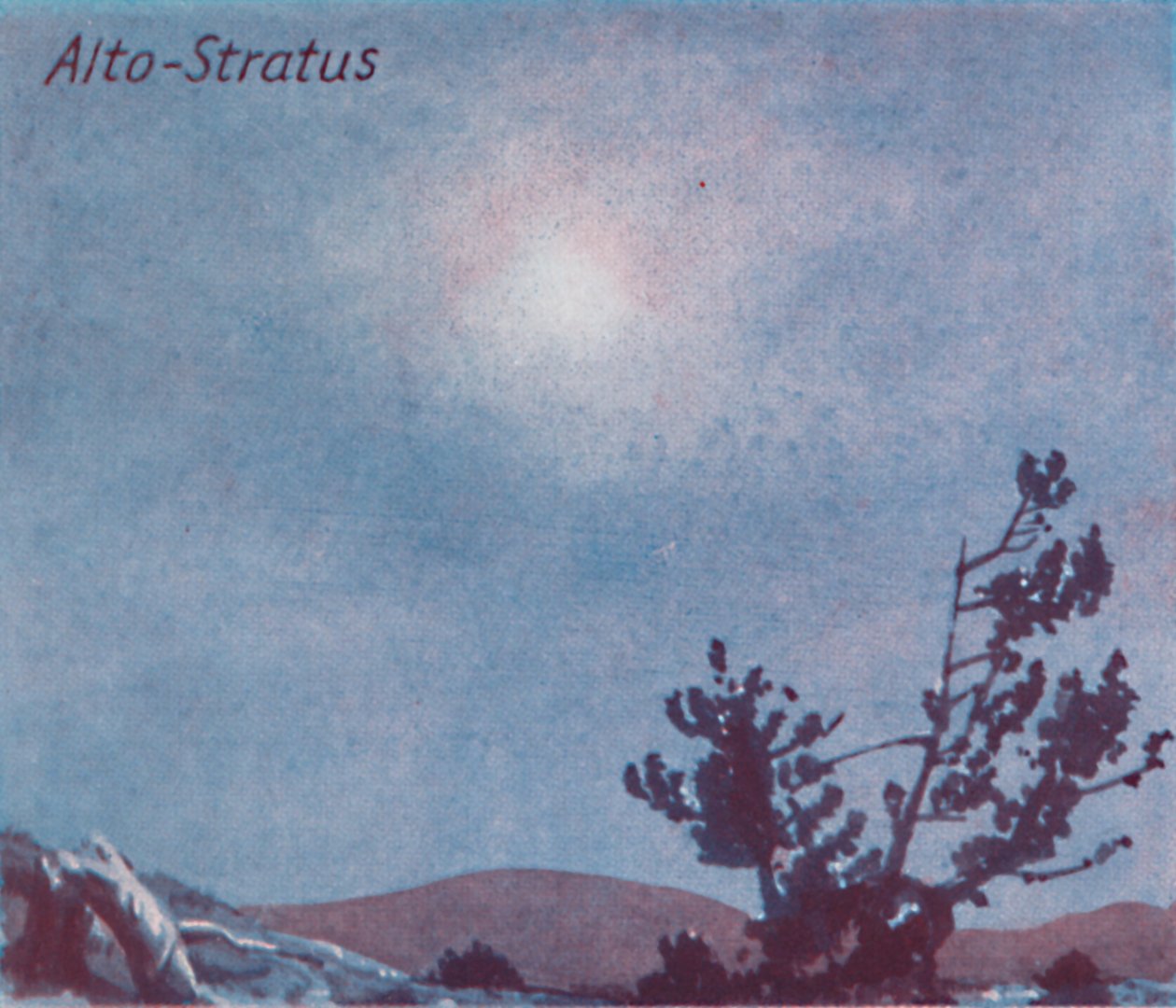 Alto-Stratus - Een dozijn van de belangrijkste wolkenvormen in de lucht, 1935 door Unbekannt