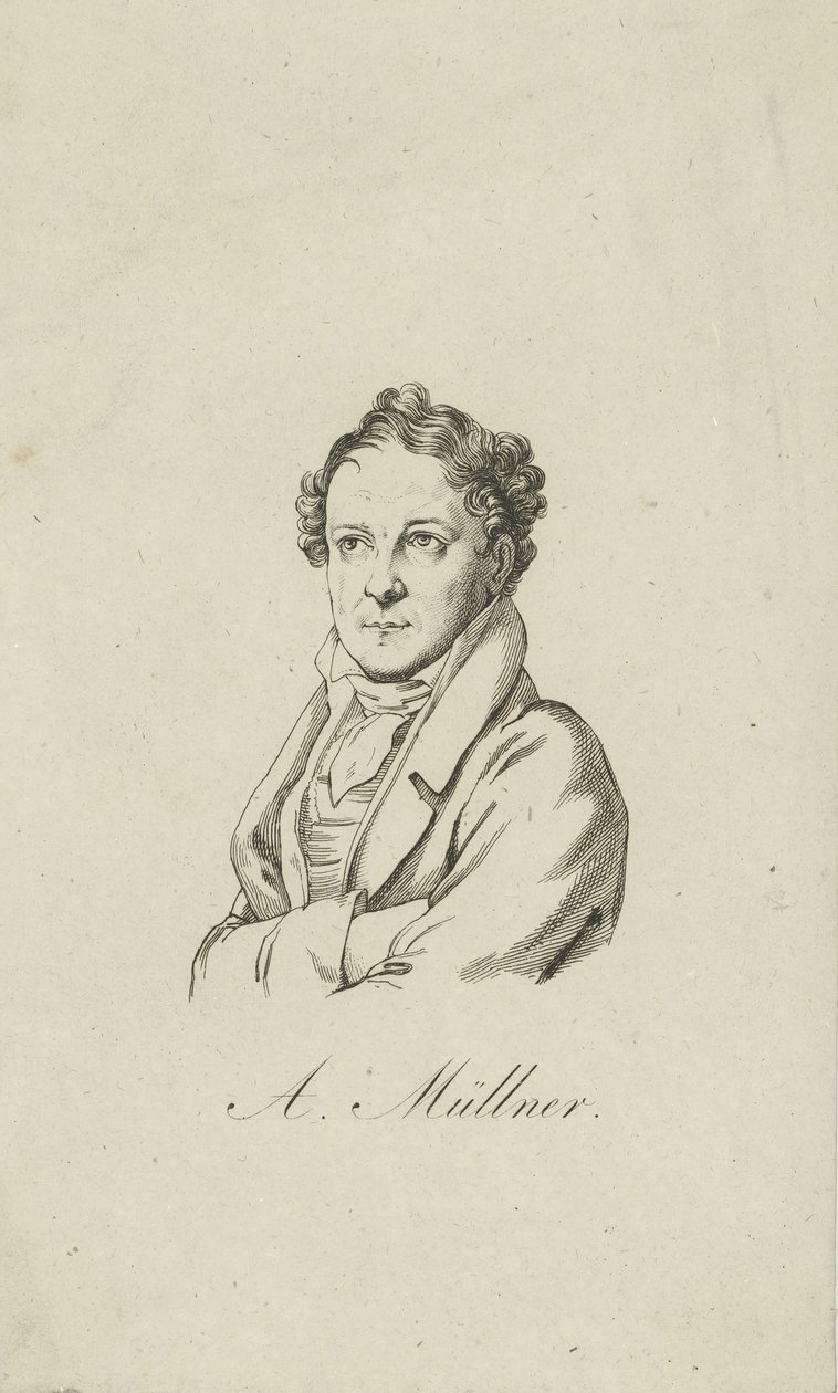 Amandus Gottfried Adolf Müllner 1774-1829, 1810-1820 door Unbekannt