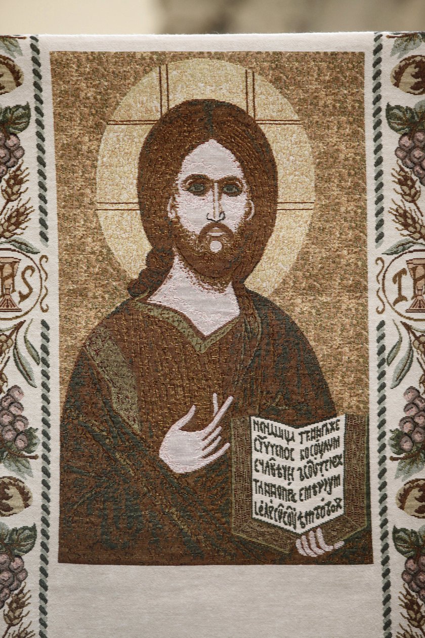 Ambo in de Dominicaanse kerk, Muro Leccese, Apulië, Muro Leccese, Italië door Unbekannt
