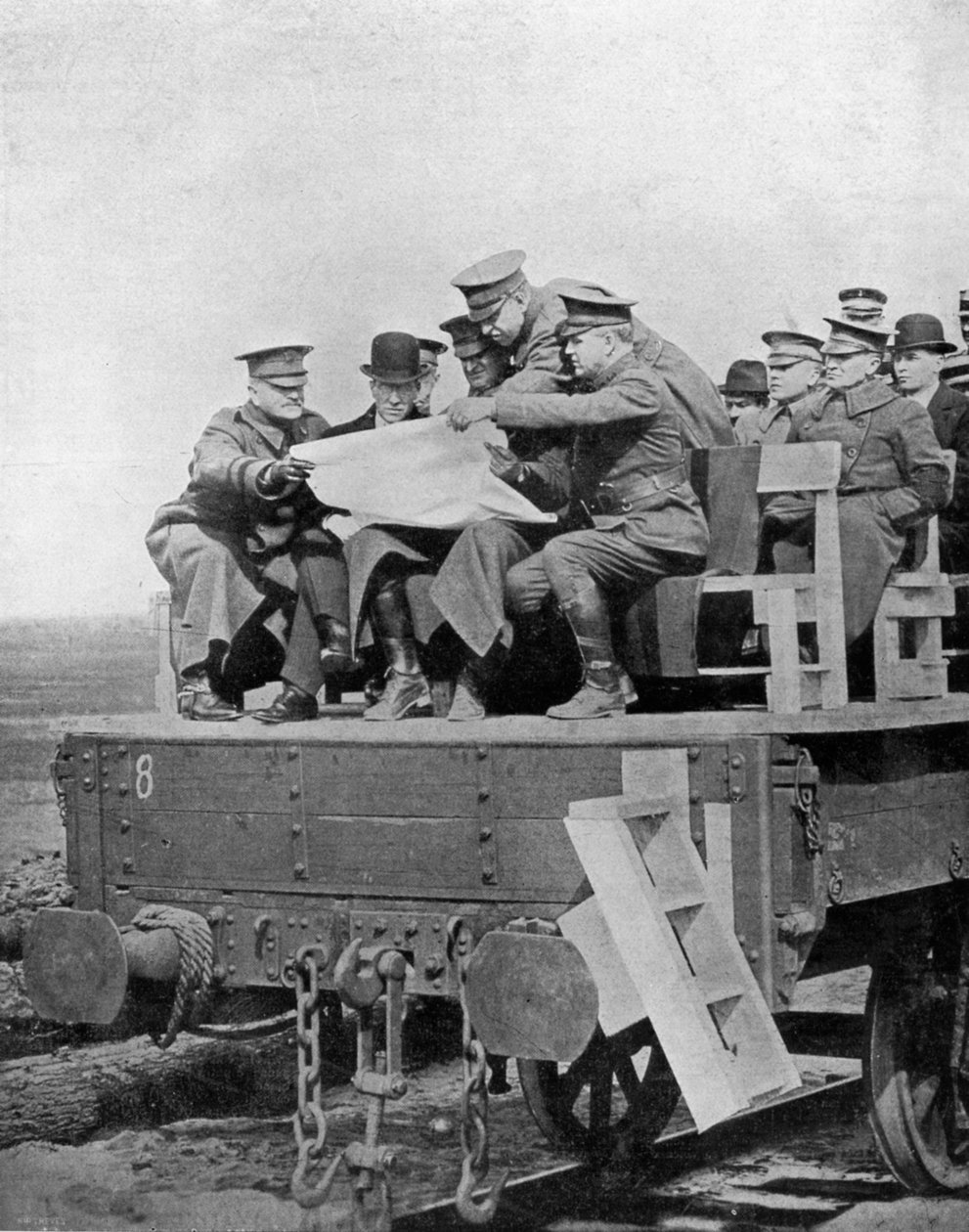 Een Actieve Dienstvergadering aan het Westfront, Eerste Wereldoorlog door Unbekannt