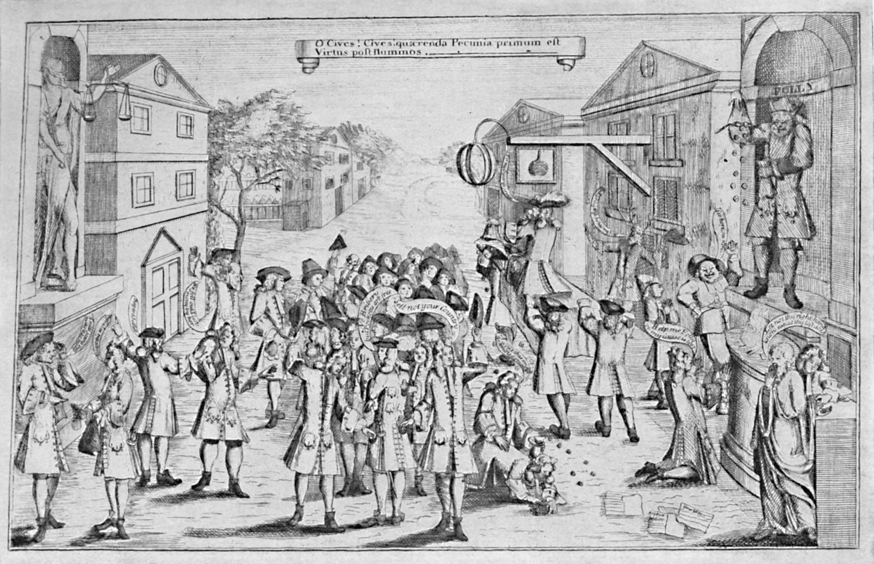 Een Verkiezing Gewonnen Door Omkoping, 1727, 1904 door Unbekannt