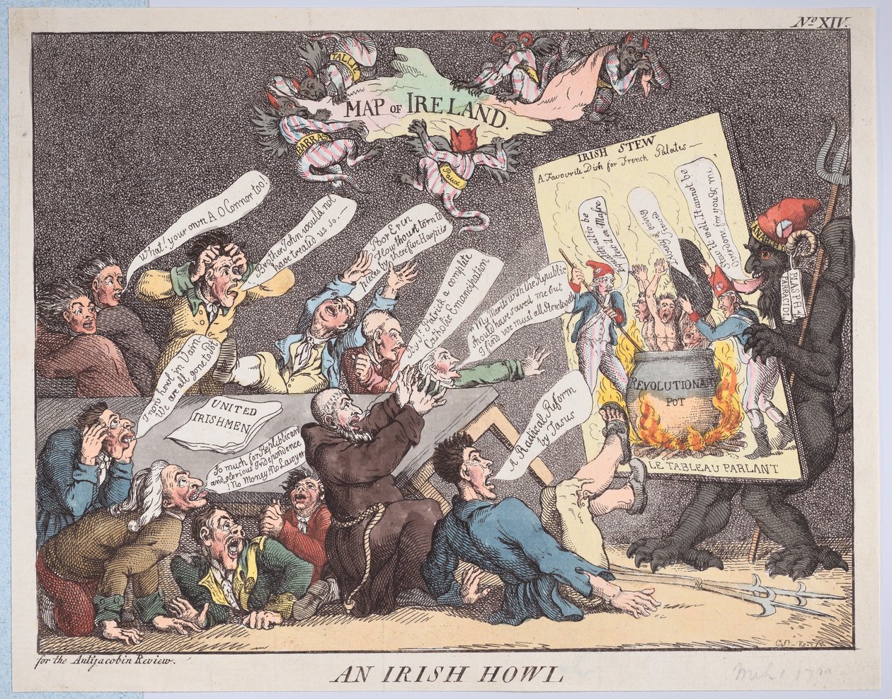 Een Ierse huil, 1 maart 1799 door Unbekannt