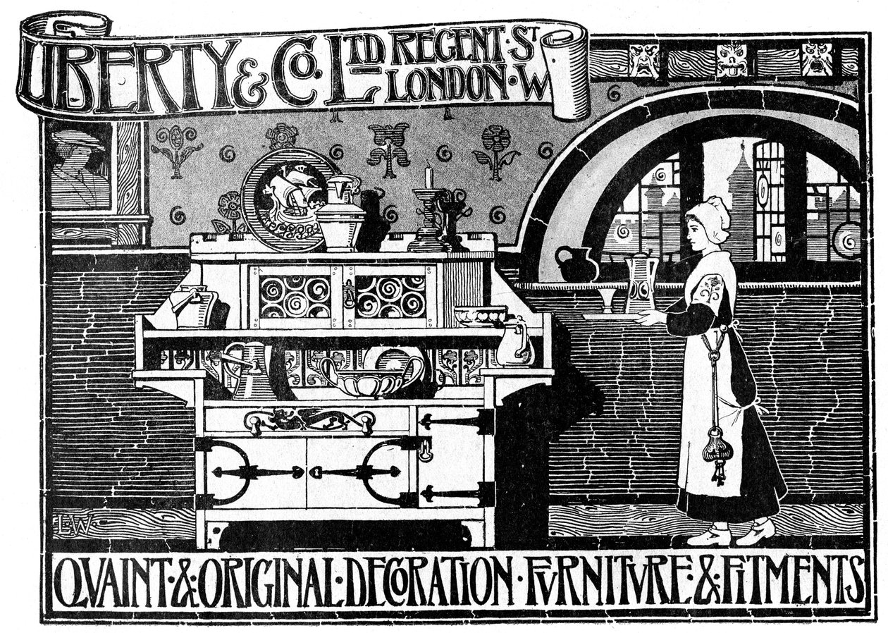 Een advertentie voor Liberty and Co Ltd, 1898 door Unbekannt