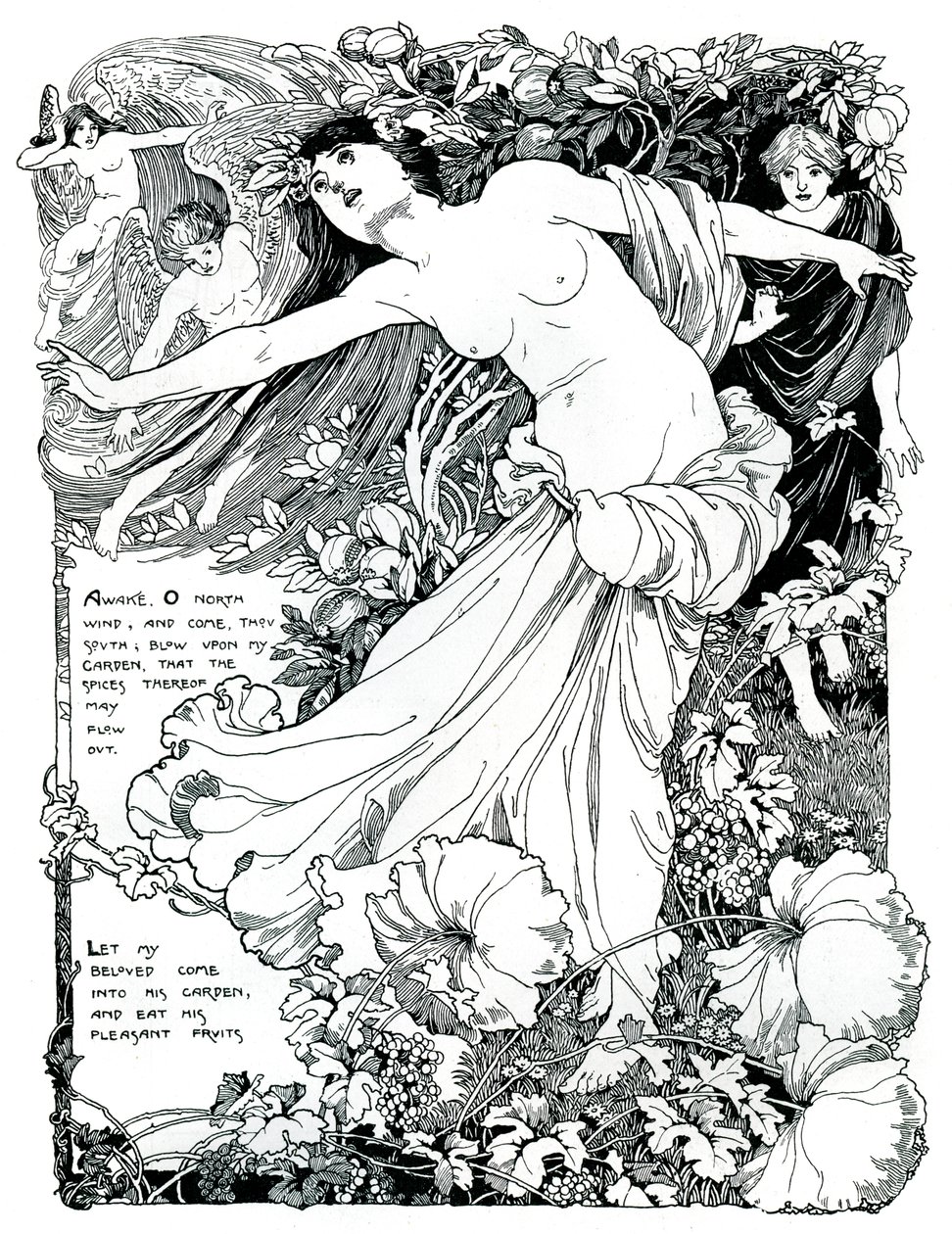 Een Illustratie voor Het Hooglied, 1899 door Unbekannt