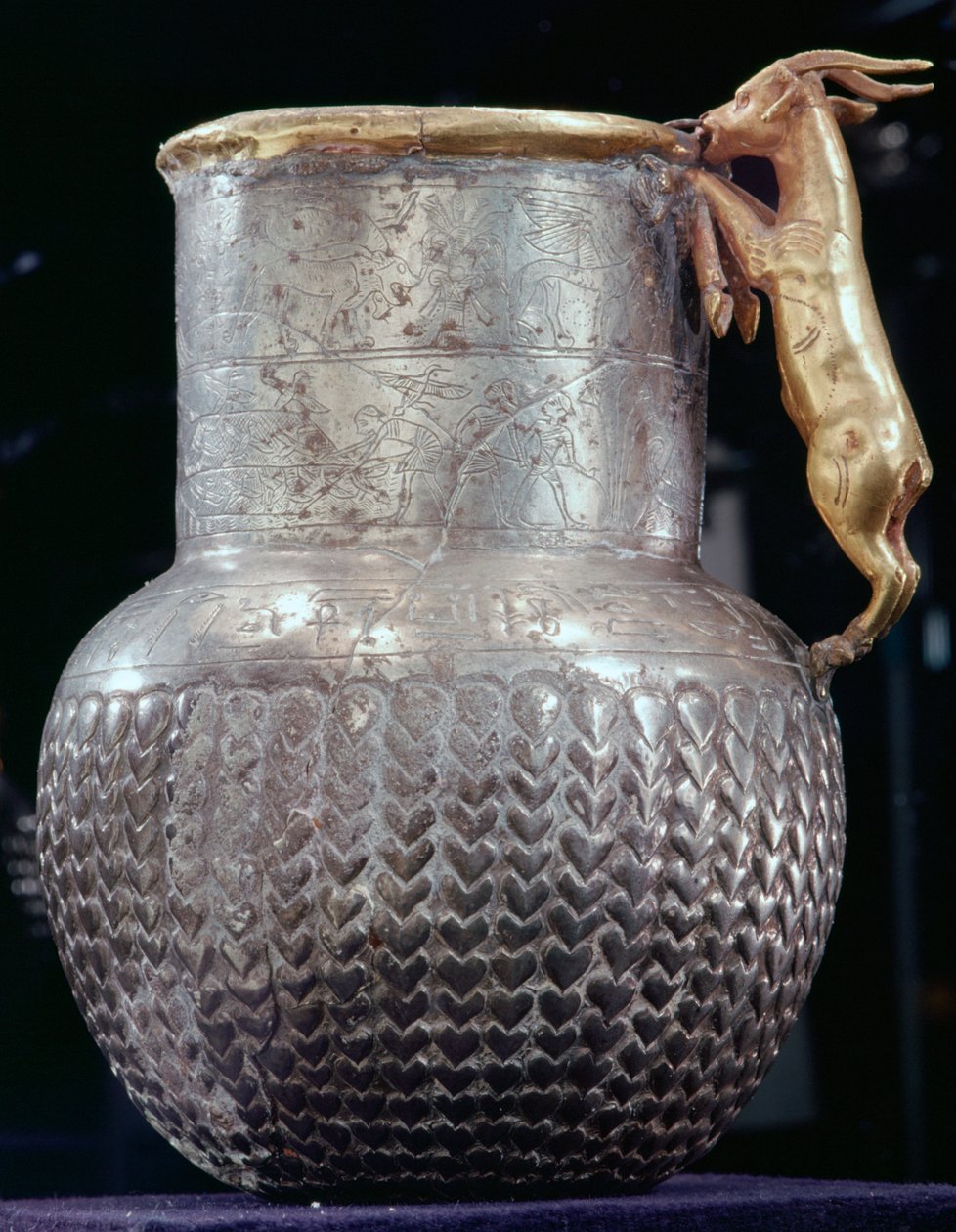 Oude Egyptische pot uit de tijd van Ramses II, 13e eeuw v.Chr. door Unbekannt