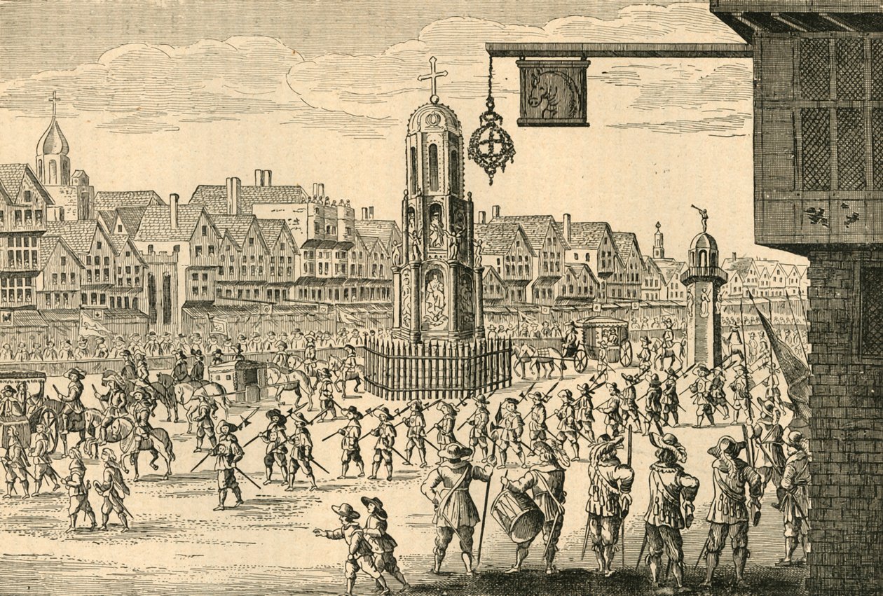 Oude weergave van Cheapside, 1897 door Unbekannt