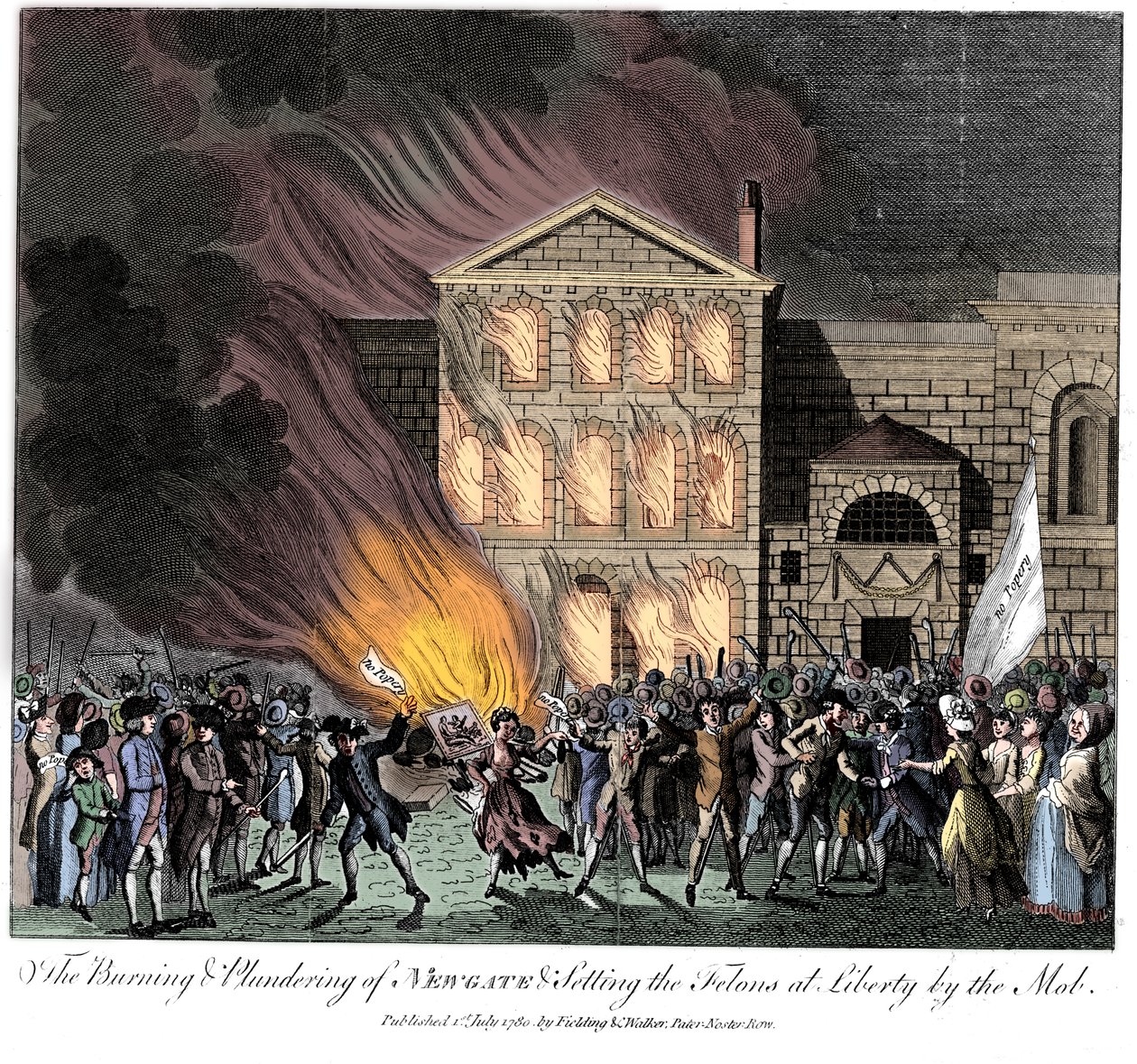 Anti-katholieke Gordon-rellen, Londen, 6-7 juni 1780 door Unbekannt