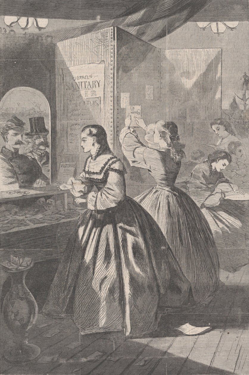 Iets voor mij, alstublieft Postkantoor van de Brooklyn Fair ten behoeve van de S..., 5 maart 1864 door Unbekannt