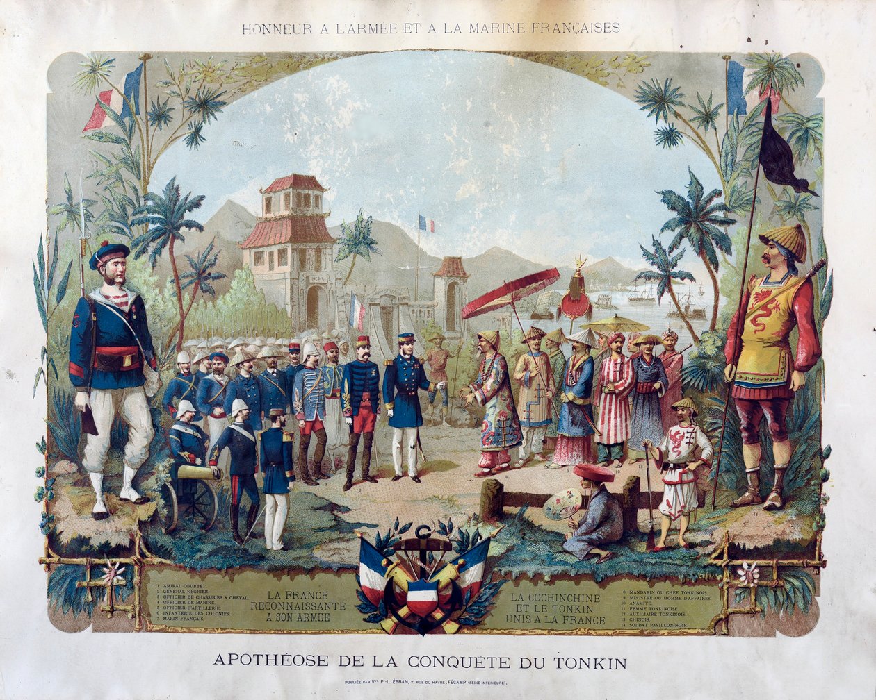 Apotheose van de verovering van Tonkin, ca. 1885 door Unbekannt