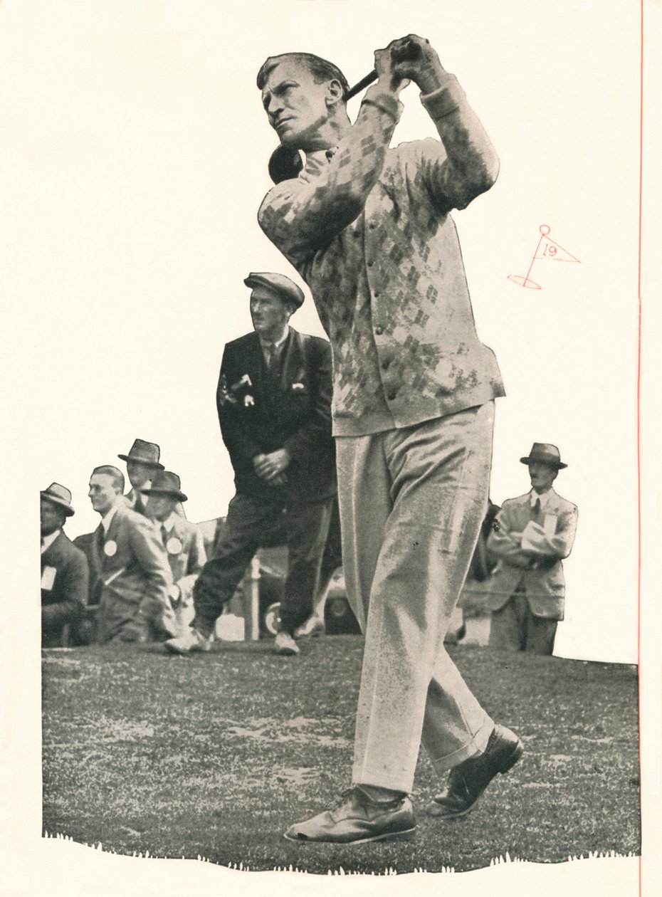 Archie Compston nadert: Ik heb geen gebruik voor een club zonder stands, c1935 door Unbekannt