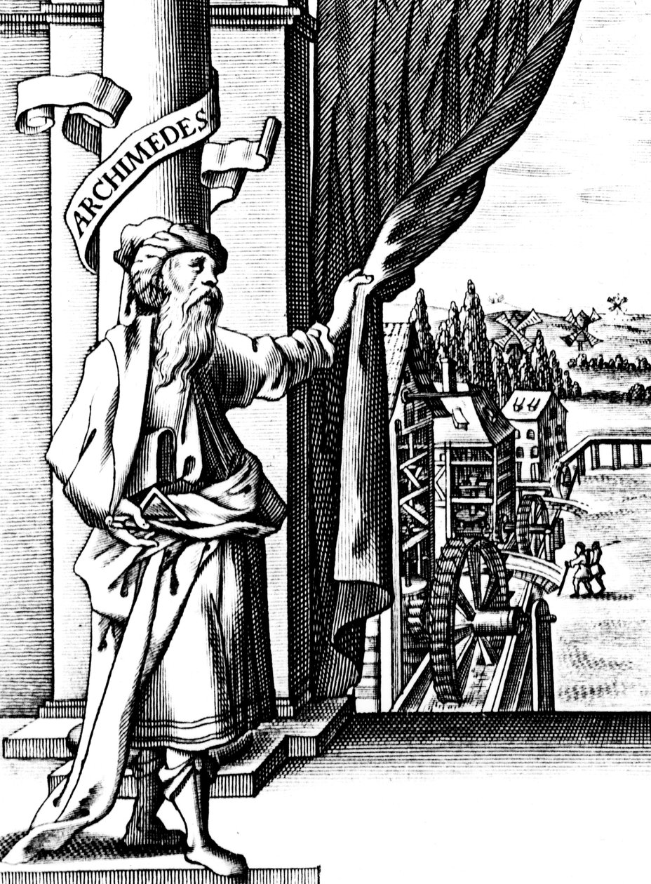 Archimedes c287-212 v.Chr., Oud-Grieks wiskundige en uitvinder door Unbekannt