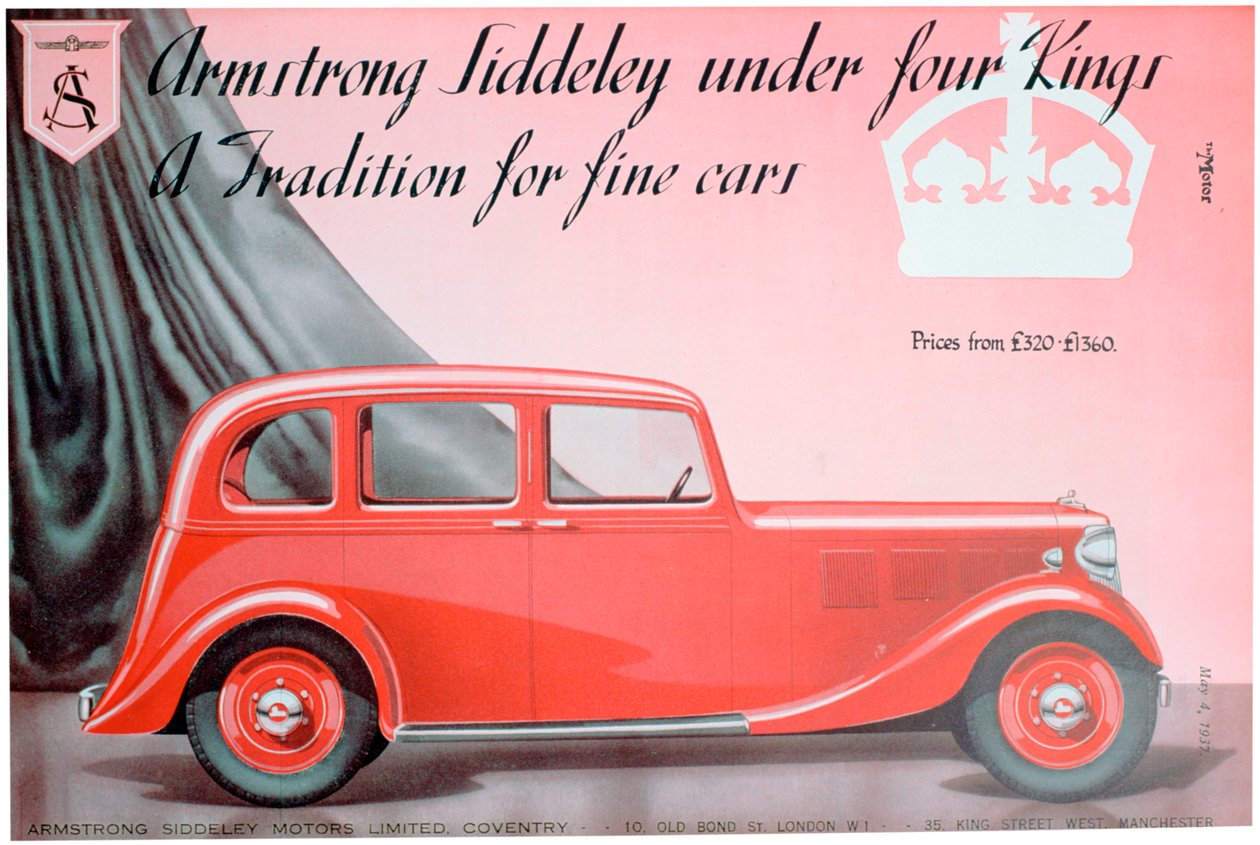 Armstrong Siddeley Motors advertentie, 1937 door Unbekannt