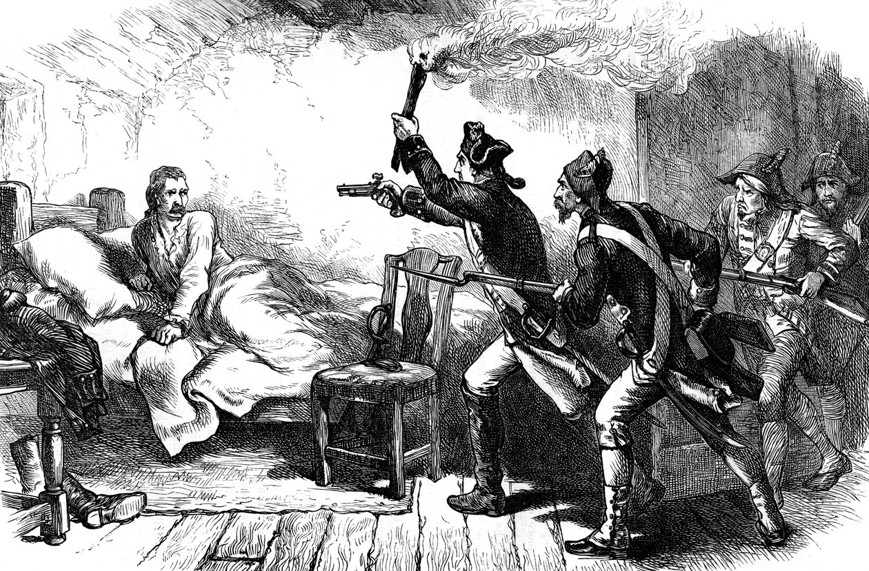 Arrestatie van Generaal Richard Prescott, 1777 ca. 1880 door Unbekannt