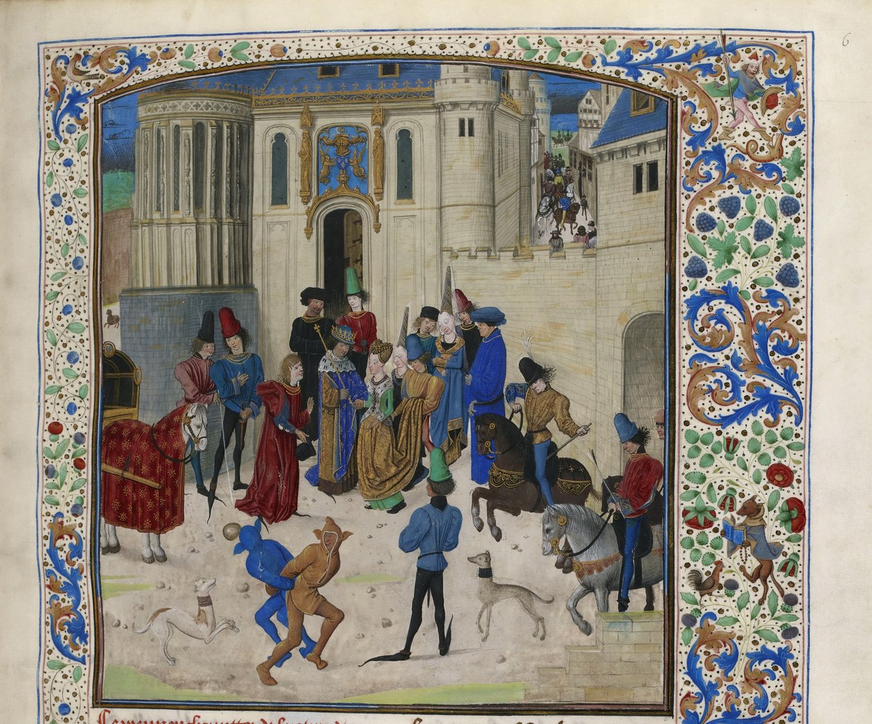 Aankomst van Isabeau de Bavaria in Parijs, ca. 1470-1475 door Unbekannt