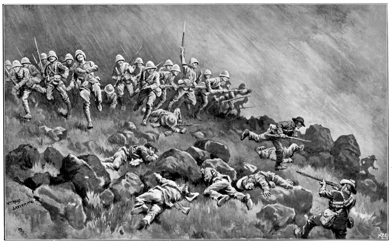 Aanval op Wagon Hill, 2e Boerenoorlog, 6 januari 1900 door Unbekannt