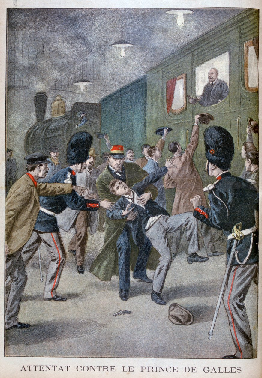 Poging tot aanslag op Edward, prins van Wales in Brussel, 1900 door Unbekannt
