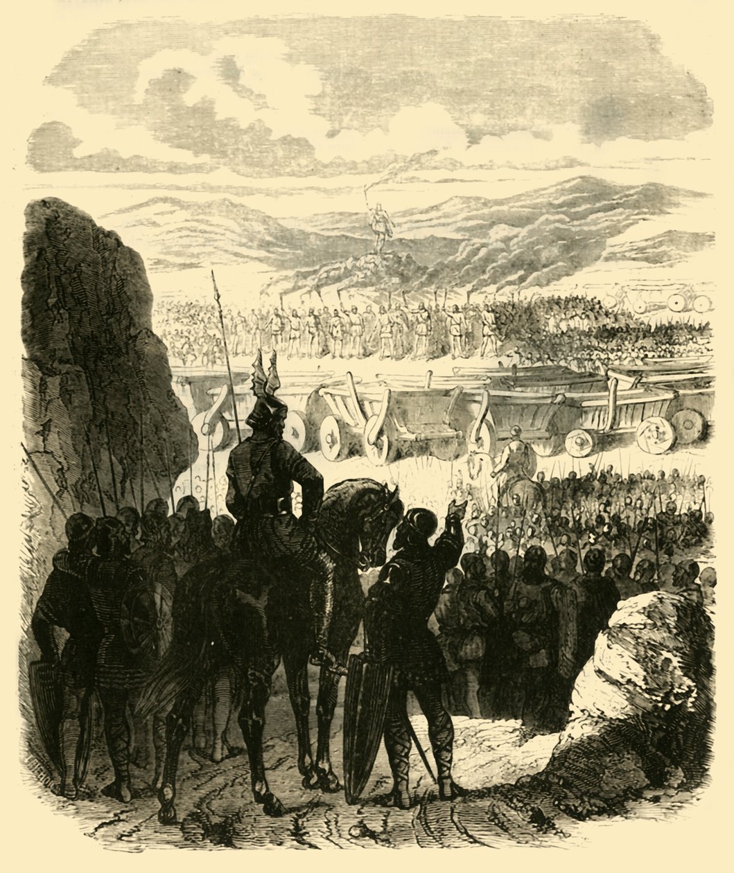 Attila op de brandstapel, na zijn nederlaag door Aetius, 453AD, 1890 door Unbekannt