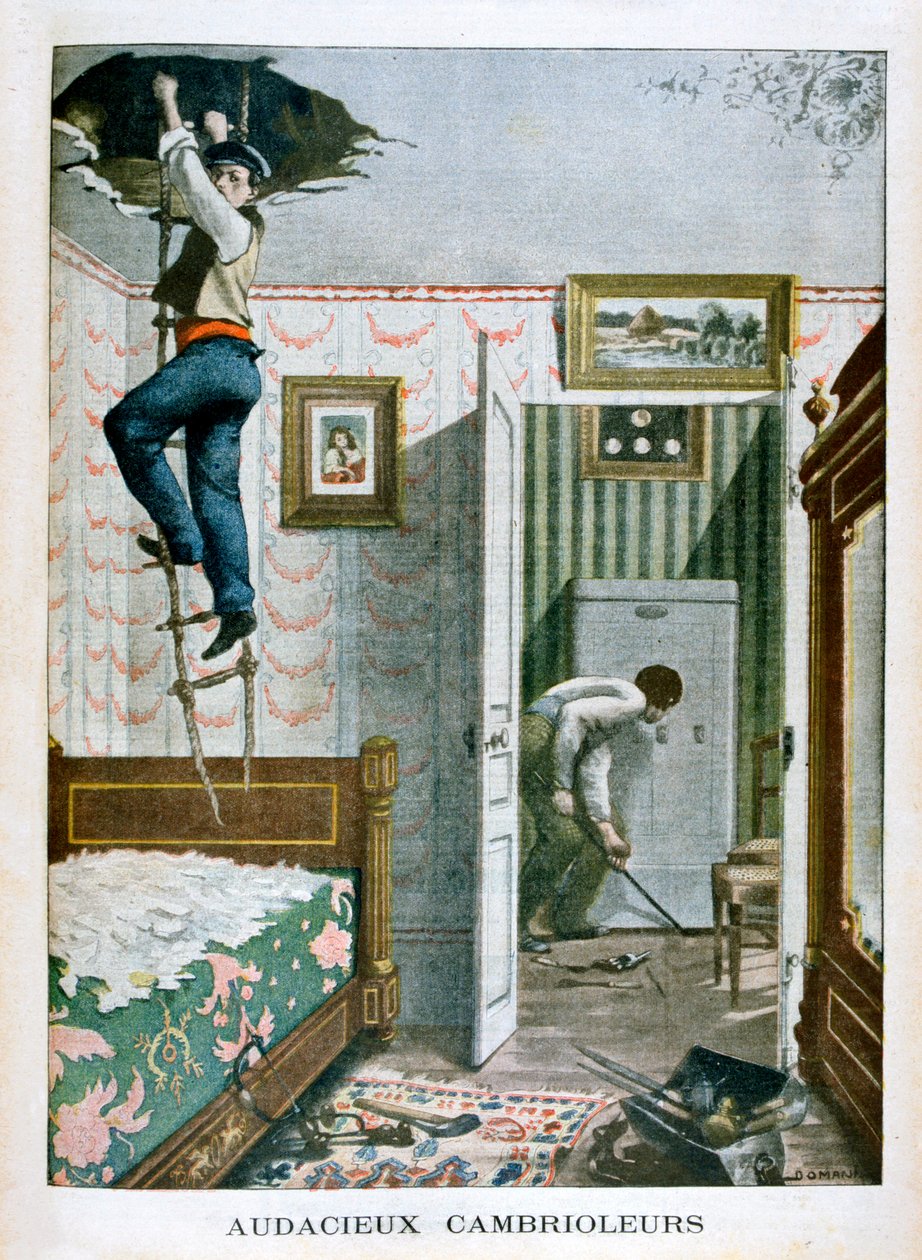 Gedurfde inbrekers, 1901 door Unbekannt