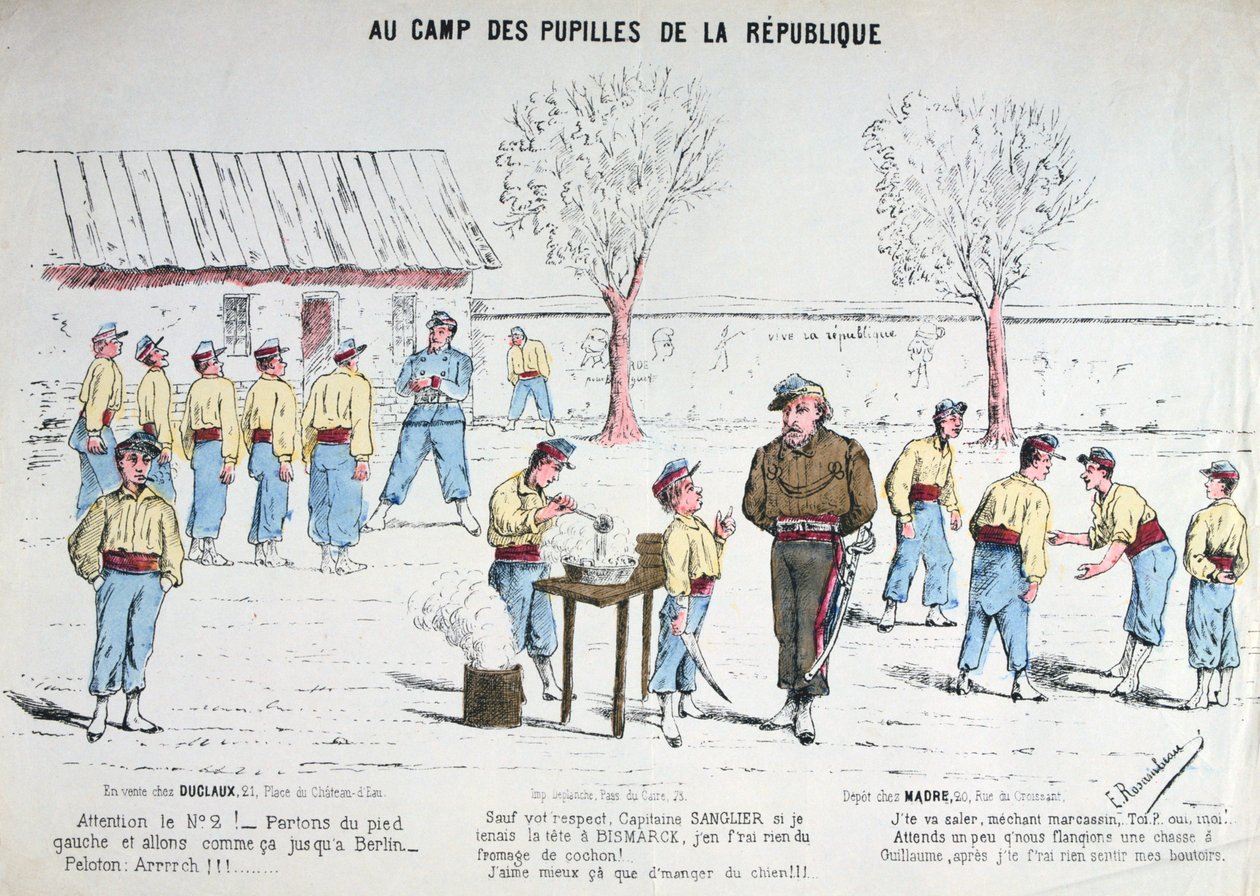 Aux Camp des Pupilles de la République, 1871 door Unbekannt