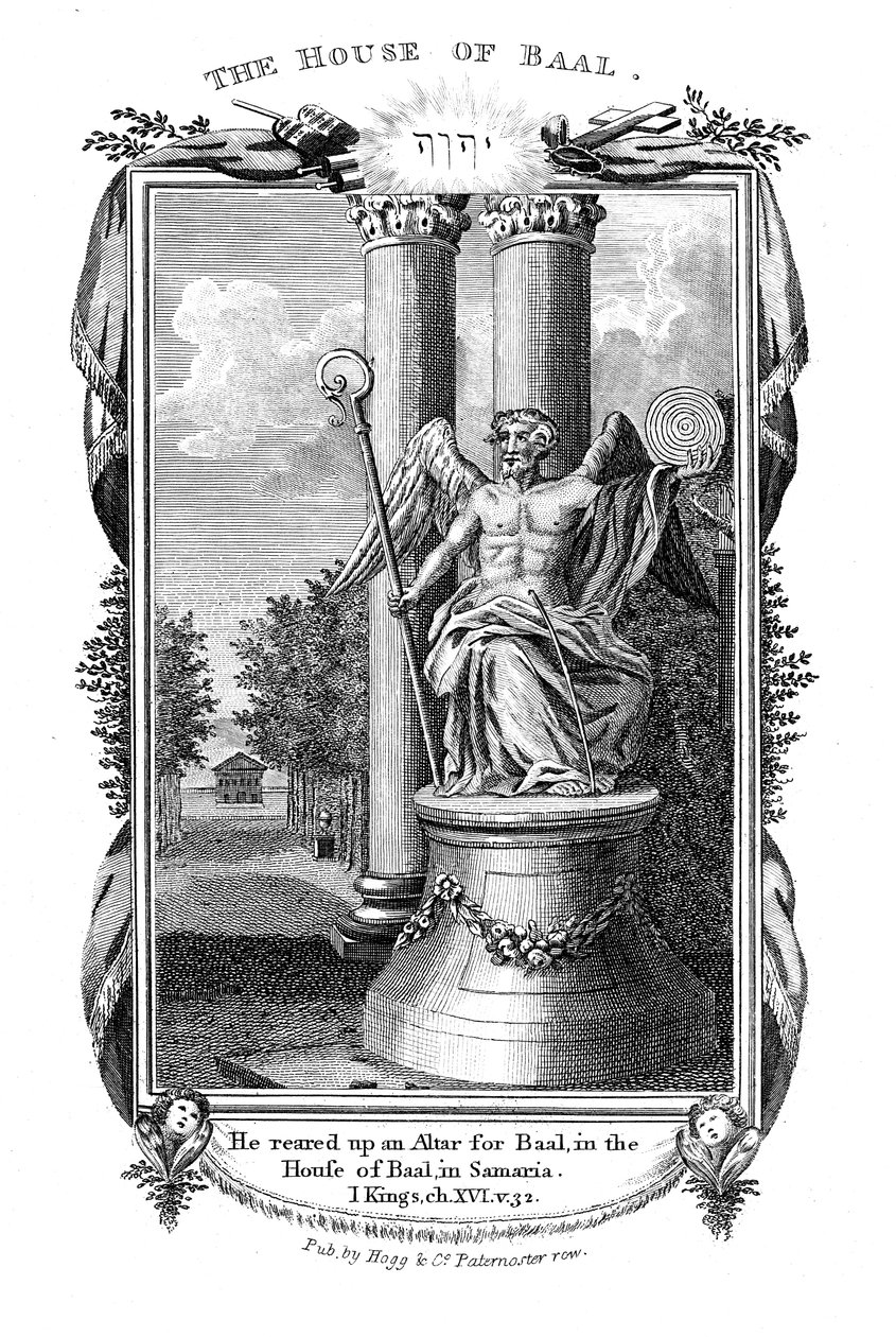 Baal, oppergod van de Kanaänieten, 1804 door Unbekannt