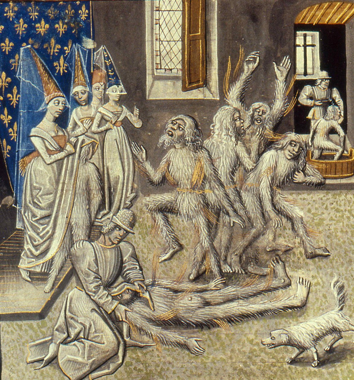 Bal des Ardents Miniatuur uit de Grandes Chroniques de France door Jean Froissart door Unbekannt