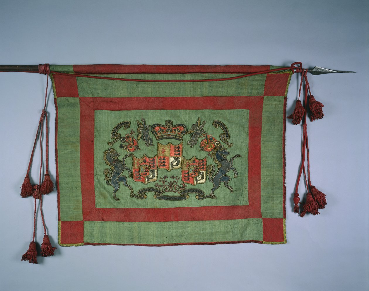 Banier met koninklijk wapen van Groot-Brittannië, 1700s door Unbekannt