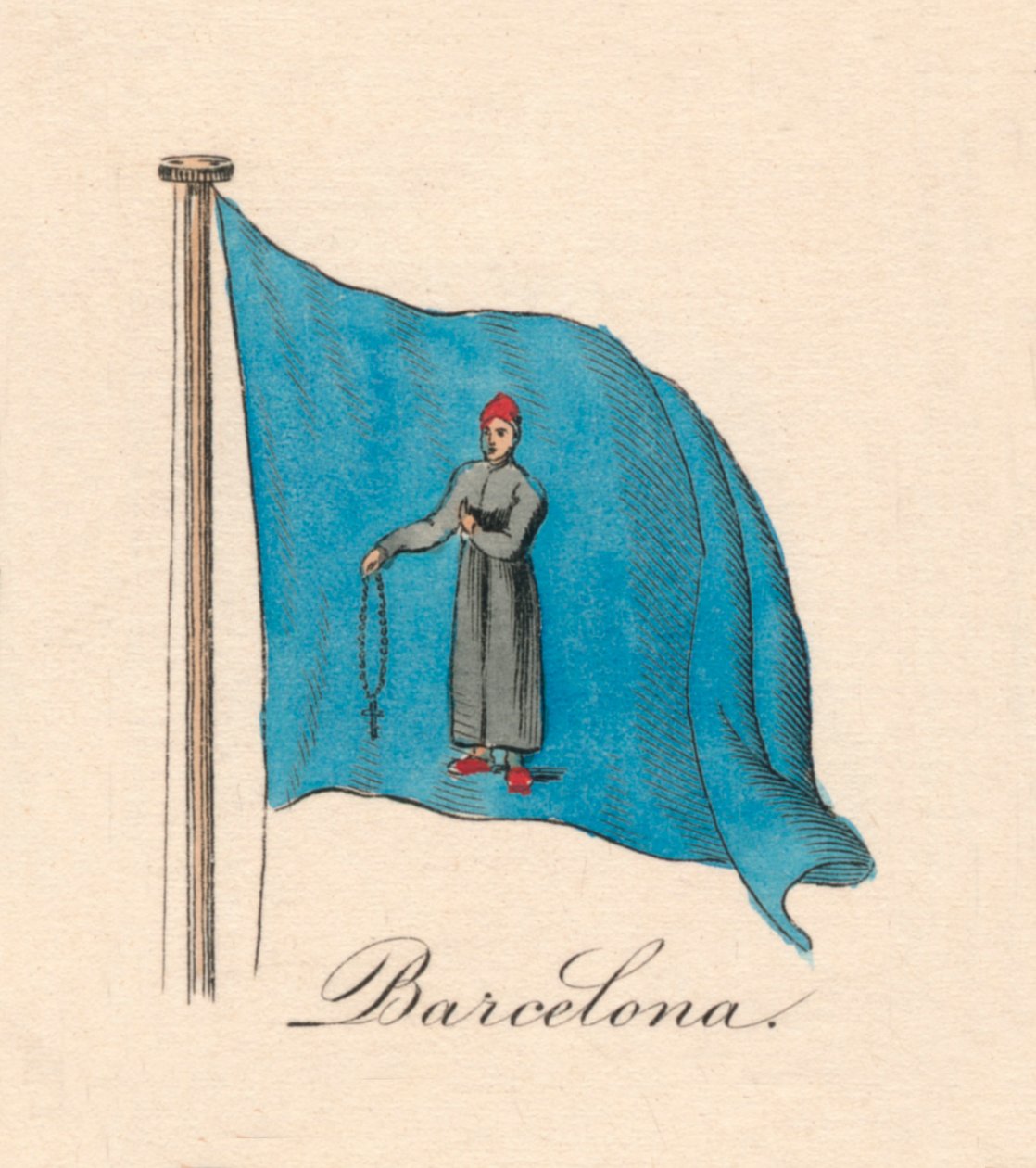 Barcelona, 1838 door Unbekannt