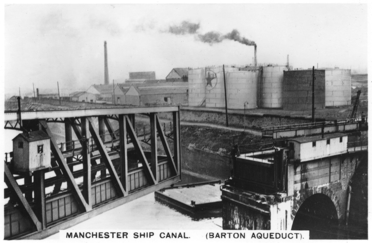 Barton-aquaduct, Manchester-scheepvaartkanaal, 1936 door Unbekannt