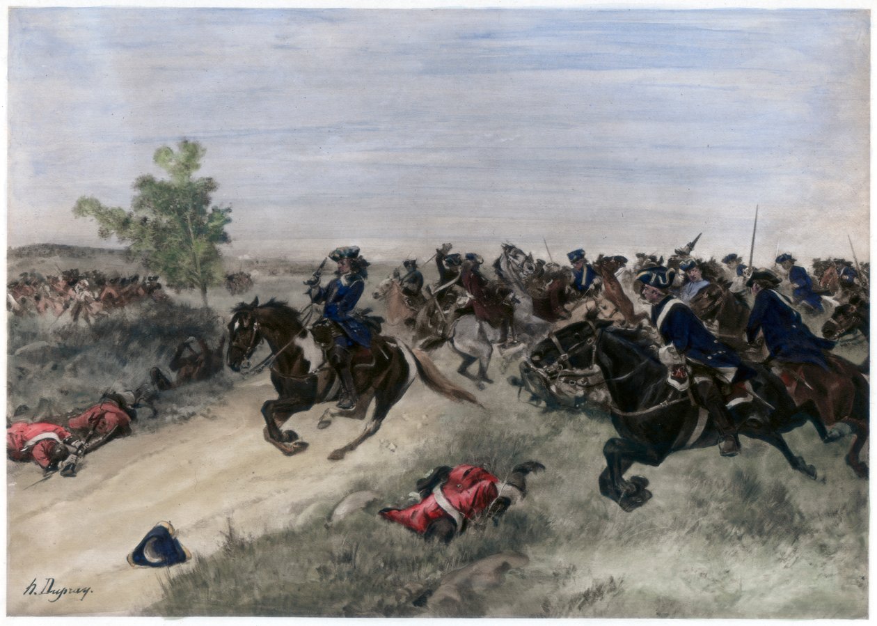 Slag bij Blenheim, 13 augustus 1704 door Unbekannt