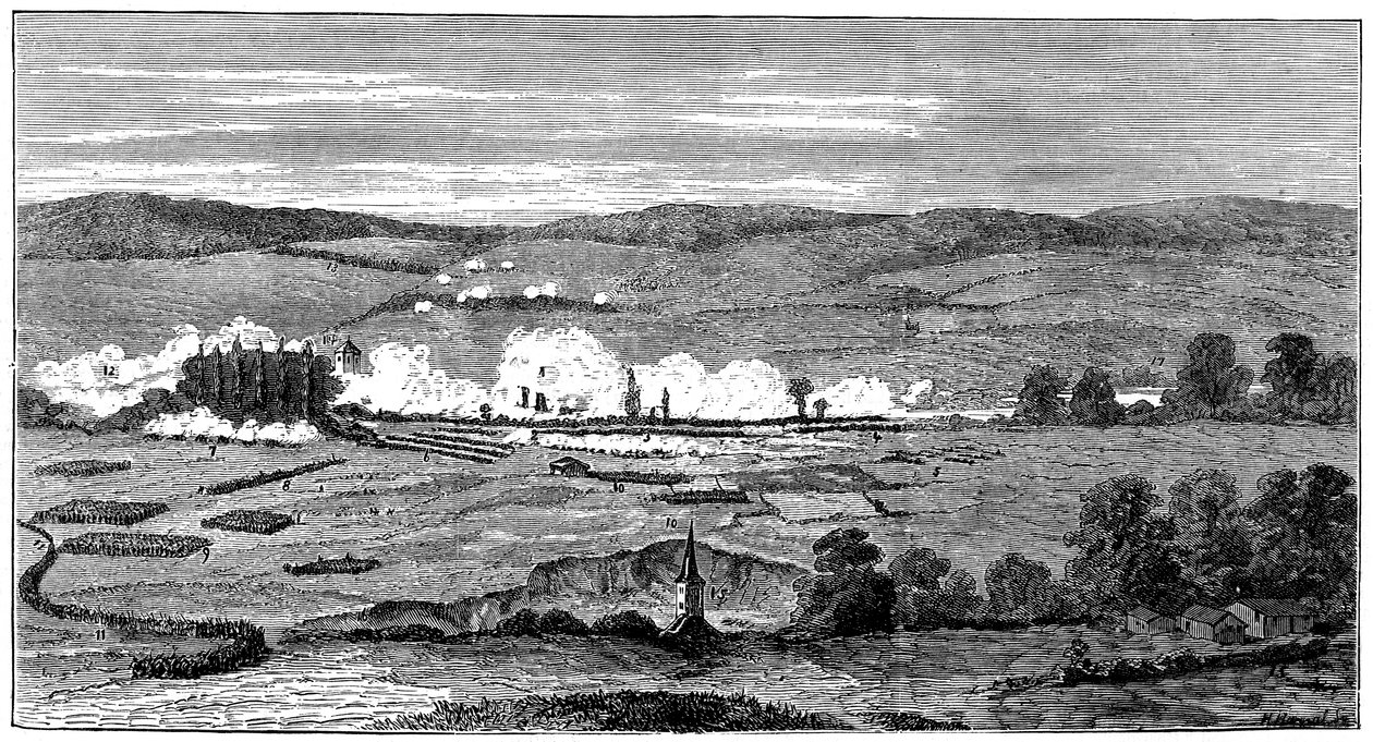 Slag bij Sedan, Frankrijk, Frans-Pruisische Oorlog, 1 september 1870 door Unbekannt