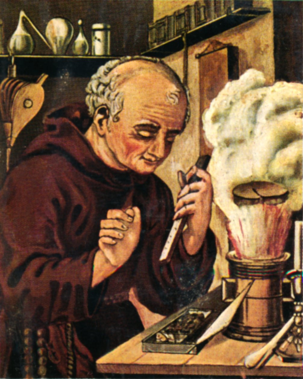 Berthold Schwarz in de 14e eeuw, 1934 door Unbekannt