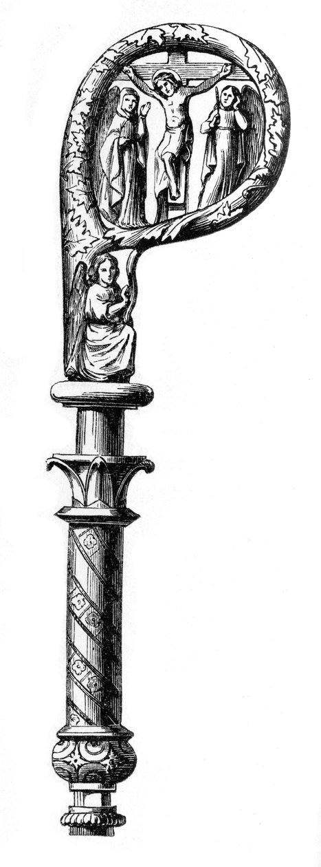 Bisschopsstaf, Kathedraal van Metz, 14e eeuw, 1870 door Unbekannt