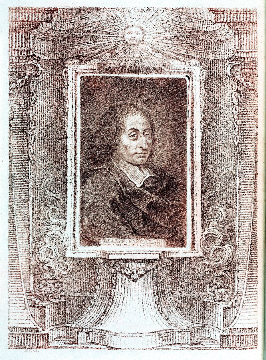 Blaise Pascal, Franse wiskundige, natuurkundige en filosoof, ca. 1650 door Unbekannt