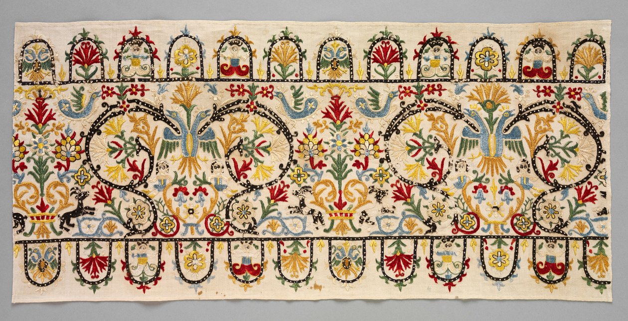 Randstrook van een Rok, 1600s - 1700s door Unbekannt