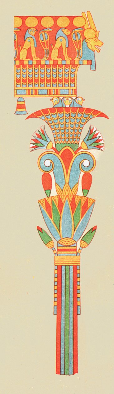 Boeketkapiteel, Thebe, Egypte, 1928 door Unbekannt