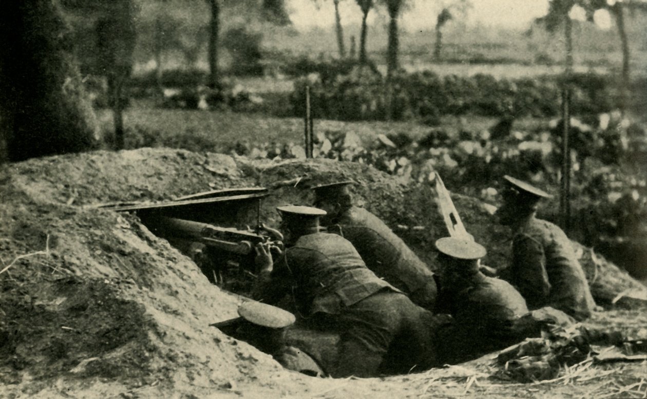 Britse marine-divisie in Antwerpen, België, Eerste Wereldoorlog, 1914, ca. 1920 door Unbekannt