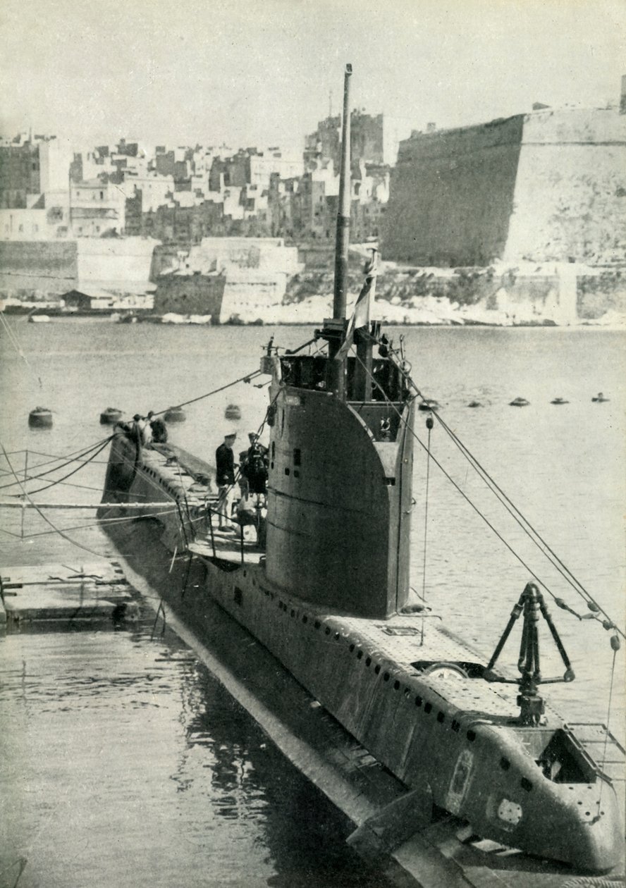 Britse onderzeeër in Malta, Tweede Wereldoorlog, 1945 door Unbekannt