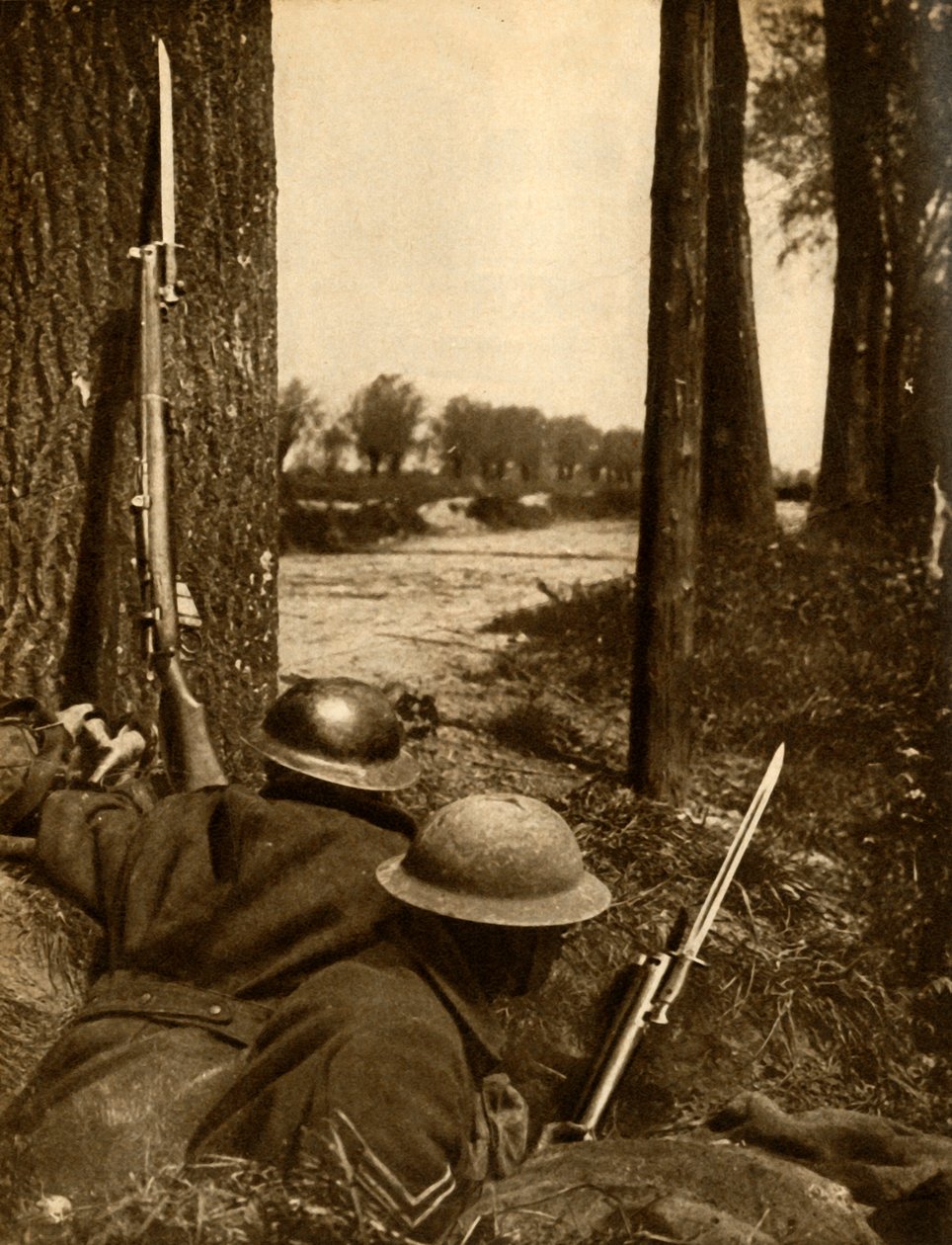 Britse troepen aan het front, Frankrijk, Eerste Wereldoorlog, 1914-1918, 1933 door Unbekannt