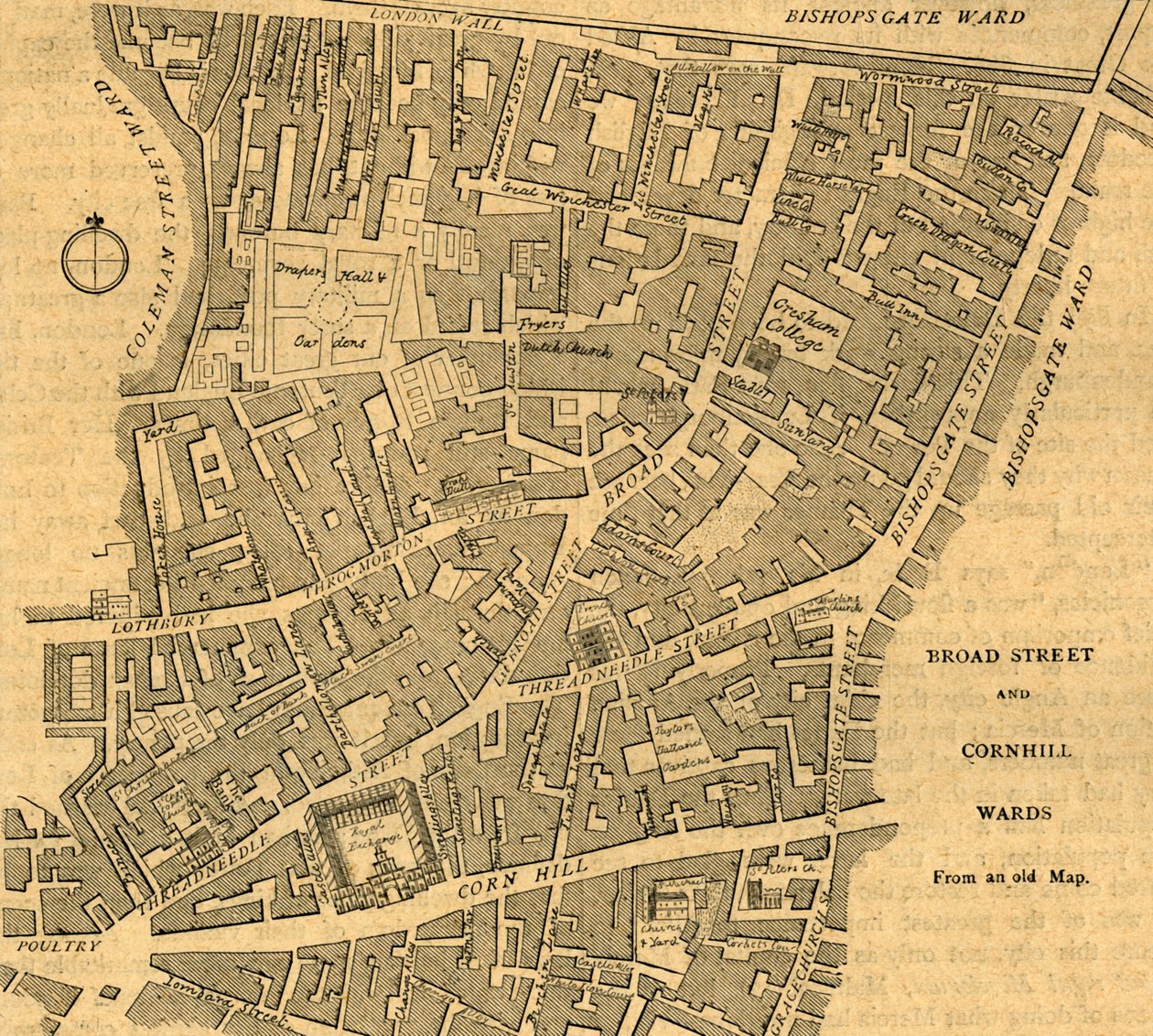Broad Street en Cornhill Wards, 1897 door Unbekannt