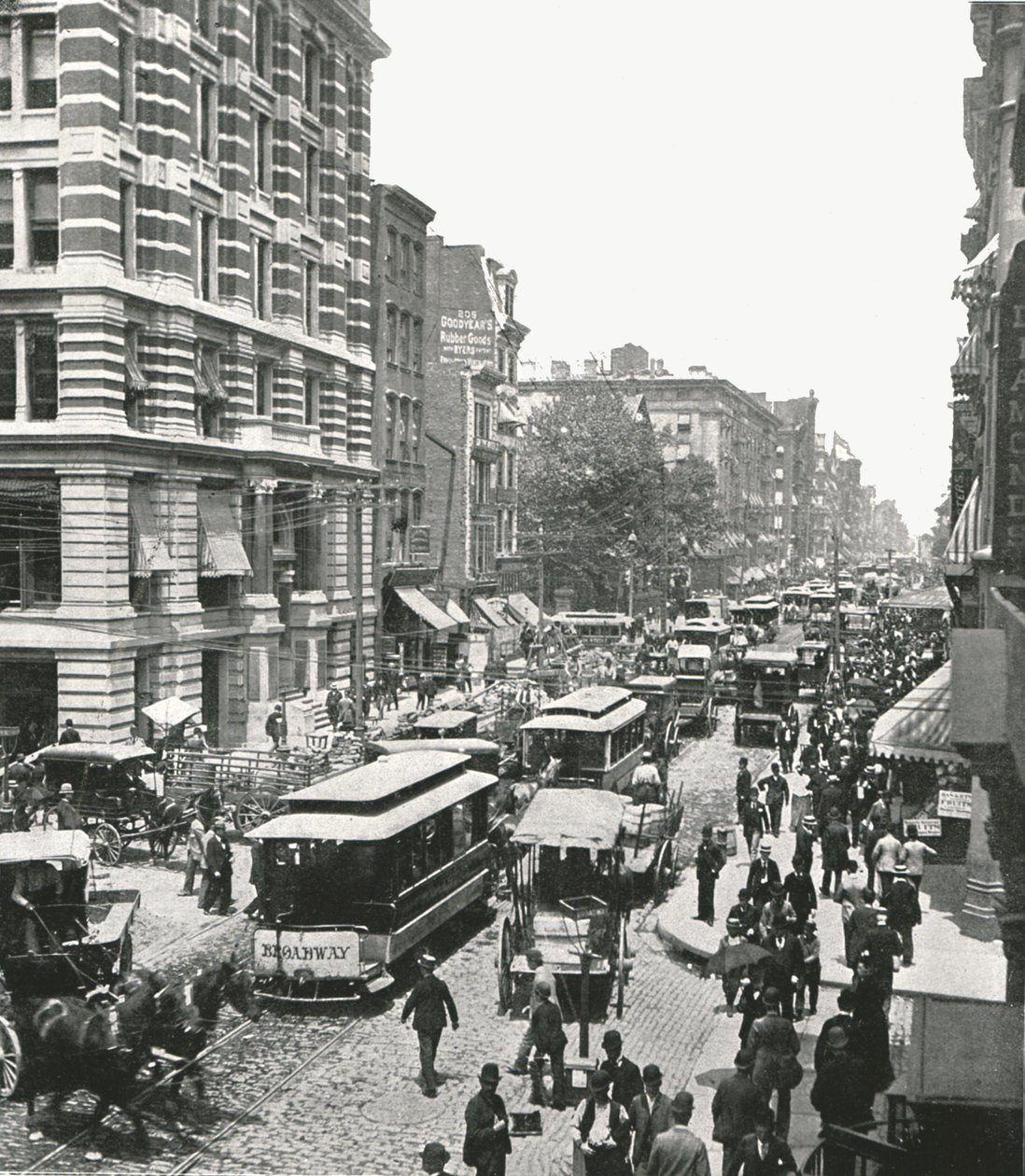 Broadway, New York, VS, 1895 door Unbekannt