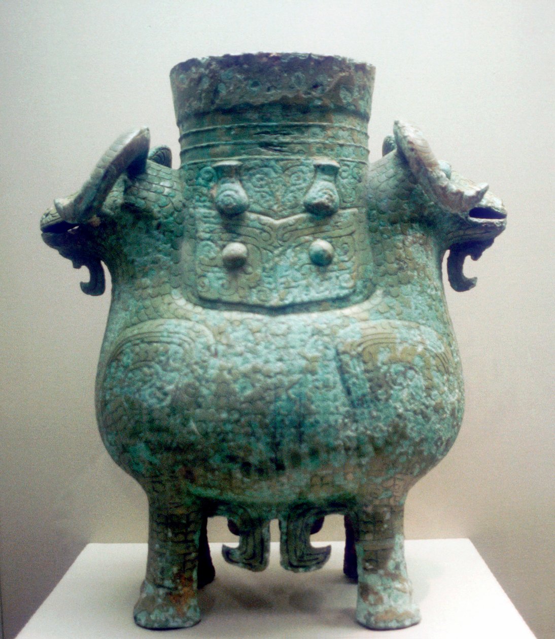 Bronzen ritueel vat, Shang-dynastie, China door Unbekannt
